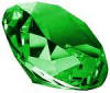 Green Diamond Paperweight