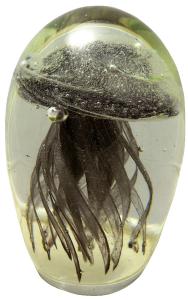 Black Jellyfish Paperweight