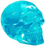Blue Crystal Skull Figurine