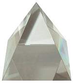 2"- 4" Clear Crystal Pyramids