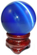Blue Fiber Optic 2 1/2" Sphere