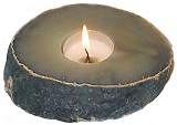 Green Agate Candle Holder 