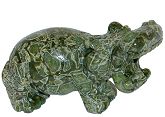 Reptile Jasper Hippo Carving