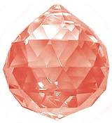 Pink Hanging Prism Ball